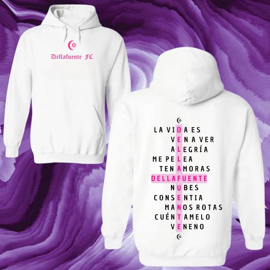 Sudadera Dellafuente Crucigrama Rosa